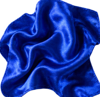 Cobalt blue silk